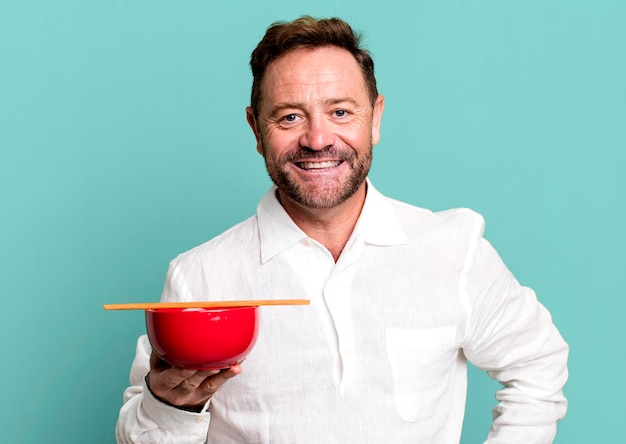 Uśmiechnięty kucharz